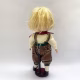 Sculpture: Otto backside Hacked doll with soft body and china hands and feet. Doll face is replaced with uncanny head made from textile.