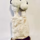 Double headed skeletal torso sculpture crowned with a vintage mechanical hubodometer