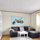 Machina Incensa I Photograph of a torched scooter in a frame in room interior