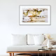 Mineral Drift The painting Mineral Drift hanging framed in room interior