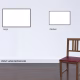 Print size impression Wall with two frames and a chair